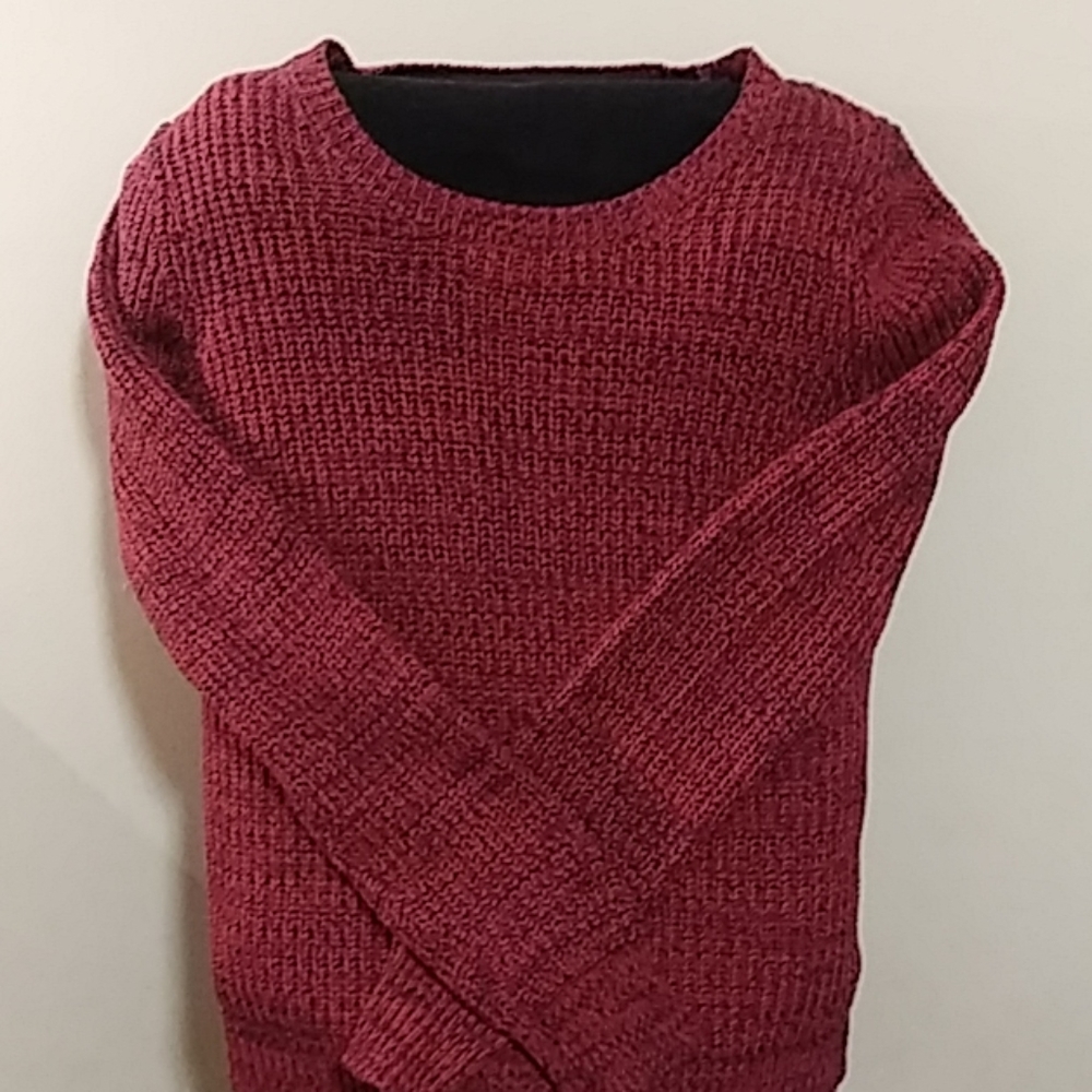 Forever 21 Red With Navy/Black Sweater-Sz Large- NWOT! All $5-6 Items 6/$25!